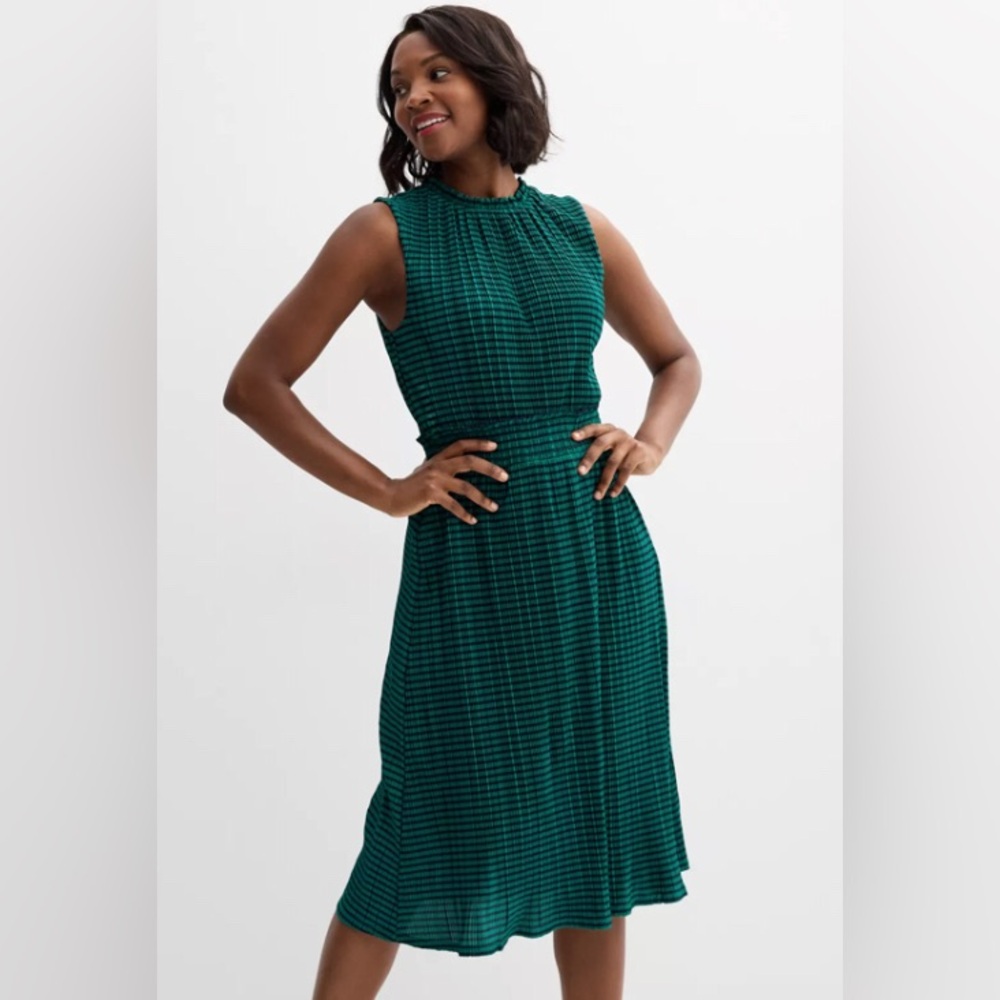 NEW Draper James Smocked Waist Sleeveless Midi Dress‎